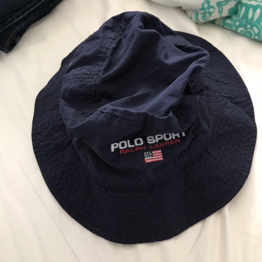 Ralph Lauren Polo Sport Navy Blue Bucket Hat